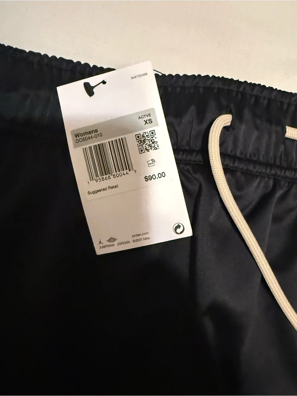 Nike Jordan Black Athletic Skirt with Shorts Attached
